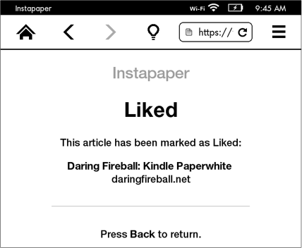 instapaper for kindle