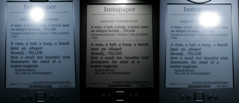 kindle light for reading