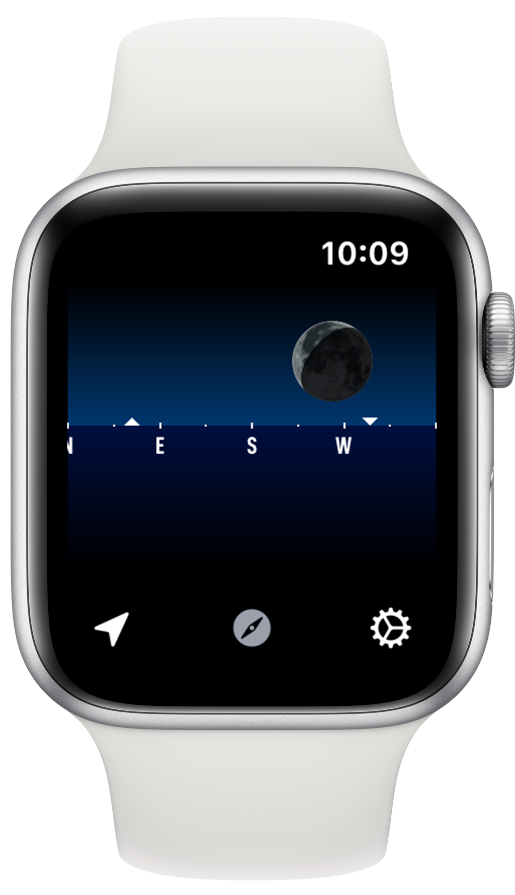 What does the moon on apple watch discount mean